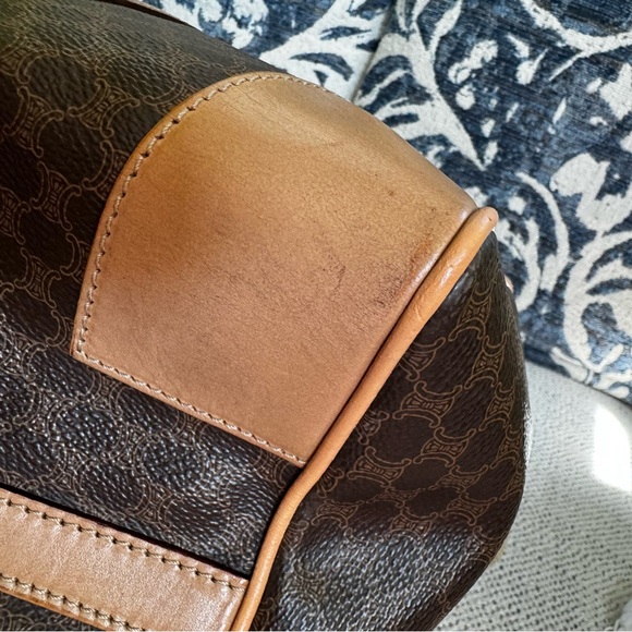 Authentic Vintage Celine Macadam Boston Bag - Picture 15 of 17